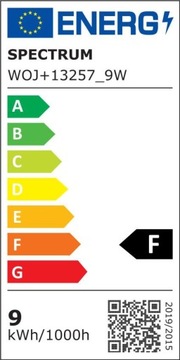 Żarówka LED GU10 9W CW WOJ+13257 Spectrum