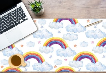МАЛЬМ Настольный коврик 140x65 радужные облака