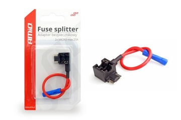 Adapter bezpiecznikowy dodatkowy bezpiecznik bajpas MICRO niski profil 20A