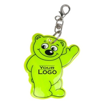 ODBLASK BRELOK MIŚ BEAR brelok breloczek z LOGO
