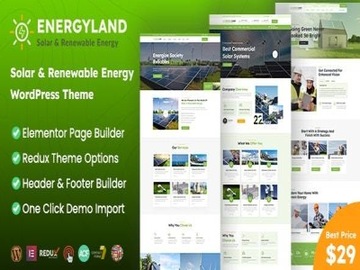 Szablon Energyland Solar Renewable Energy WordPress Theme