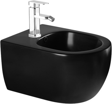 MEXEN CARMEN STELAŻ MISKA WC CZARNA DESKA WOLNOOPADAJĄCA BIDET