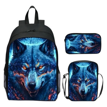 РЮКЗАК WOLF WILKOR WOLF БОЛЬШОЙ НАБОР 3В1 А4 НОВЫЙ