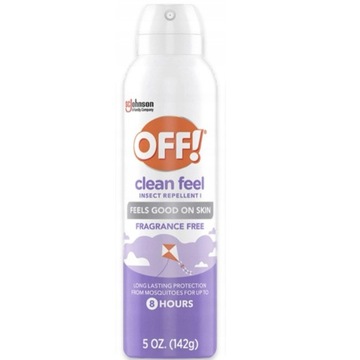 OFF Clean Feel SPRAY AEROZOL PRZECIW KLESZCZE KOMARY MUCHY NA INSEKTY