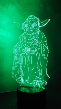 3D светодиодный пилотный ночник Мастер Йода Звездные войны