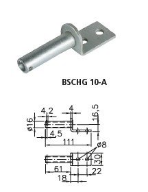 WINTERHOFF Боковая петля с ручкой КОМПЛЕКТНАЯ сцепка для стороны прицепа