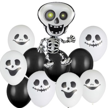 Zestaw balonów kościotrup HALLOWEEN