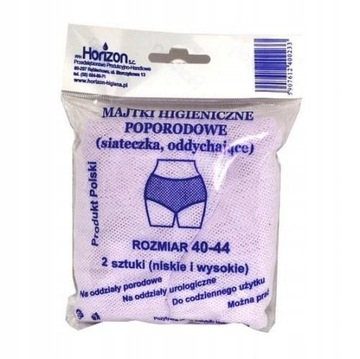 MAJTKI POPORODOWE SIATKA 40-44