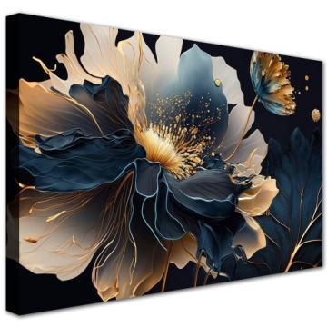 OBRAZ NA PŁÓTNIE NA ŚCIANĘ DUŻA LILIA KWIAT SALON SYPIALNIA 120x80