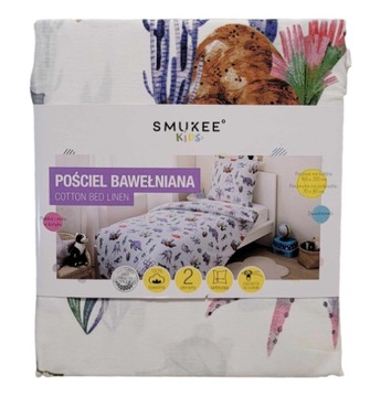 Pościel bawełniana dziecięca 160x200 FAUNA i FLORA MORSKA