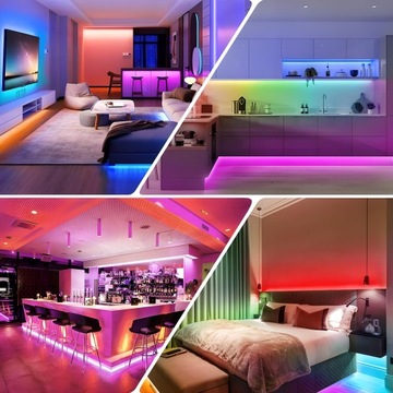 СВЕТОДИОДНАЯ ЛЕНТА RGB 15 м USB-светодиоды 5050 УДАЛЕННОЕ ПРИМЕНЕНИЕ цветная лента