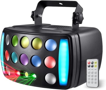 DJ Lights, Eyeshot Stage Party Light 4 в 1 с RGBW Derby Beam