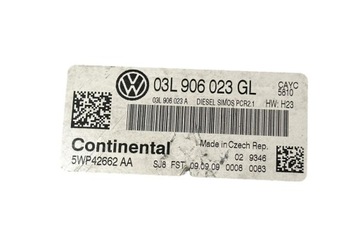 JEDNOTKA MOTORU ECU VW PASSAT B7 ALLTRACK (365) 03L906023GL 1.6L DIESEL