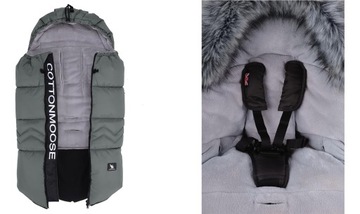 СПАЛЬНЫЙ МЕШОК COTTONMOOSE NORTH ДО 108см, ЧЕРНЫЙ цвет