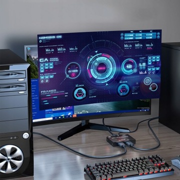 Displayport 1.4 Switch 8K 60 Гц 1 в 2 и 2 в 1