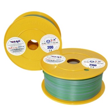 Przewód LGY/H05V-K 0,35 mm2 200m Zielono-Szary