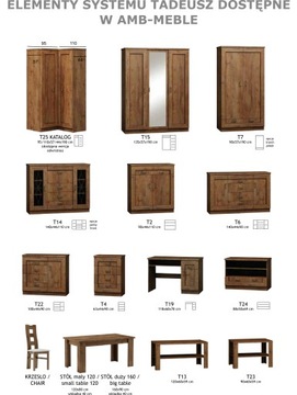 Вместительный комод TADEUSZ T1 - 2 ЦВЕТА