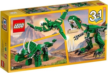 LEGO CREATOR 31058 POTĘŻNE DINOZAURY T-REX ZABAWKA DLA CHŁOPCA NA PREZENT