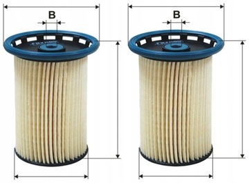 2× FILTRON PE 973/8 FILTR PALIVA