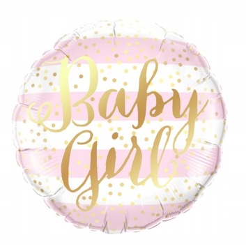 BALON FOLIOWY BABY GIRL BABY SHOWER 45CM PARTY