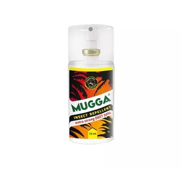 MUGGA EXTRA STRONG SPRAY 50% DEET NA KOMARY