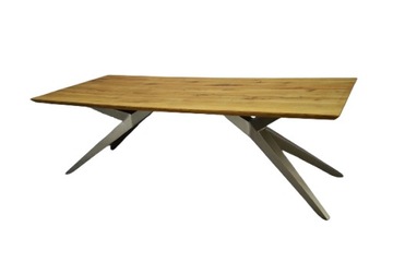 Masywny Stół drewniany dębowy drewno DĄB 240x100cm