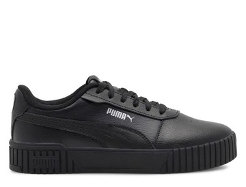 Buty damskie młodzieżowe sneakersy czarne PUMA CARINA 2.0 38618510 37