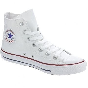 Converse buty trampki białe wysokie Hi All Star M7650 39