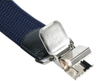 МУЖСКАЯ ДВОЙНАЯ РЕМНЯ - ТЕМНО-СИНЯЯ, КОРОБКА - 4 СМ