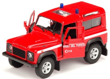 WELLY METALOWE AUTO LAND ROVER DEFENDER STRAŻ POŻ.