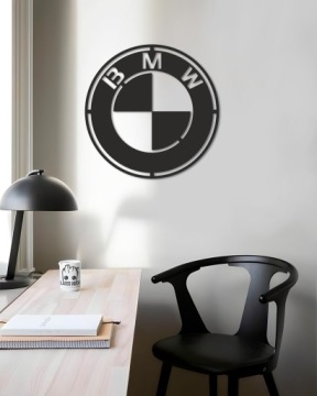 Деревянная картина 3D логотип BMW украшение стены подарок светодиодный ночник