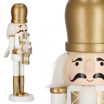 ДЕРЕВЯННАЯ ФИГУРКА ЩЕЛКУНЧИК В ПОДАРОК, БОЛЬШОЕ РОЖДЕСТВЕНСКОЕ УКРАШЕНИЕ