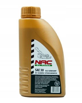 ОРИГИНАЛЬНОЕ СЕРВИСНОЕ МАСЛО NAC SAE30 0,6 л.