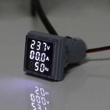 Kwadratowy cyfrowy Hertz Meter Wskaźnik napięcia