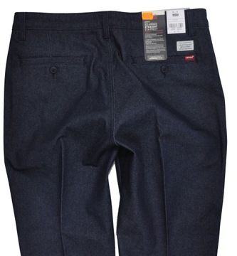 SPODNIE LEVIS CHINO XX STA-PREST PROSTE W KANT GRANAT W34 L32 PAS 91