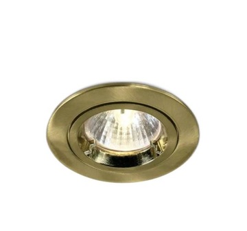 PANEL LAMPA WPUST OPRAWA OPRAWKA MAT MATOWY MOSIĄDZ MOSIĘŻNY ALIKI GU4 MR11