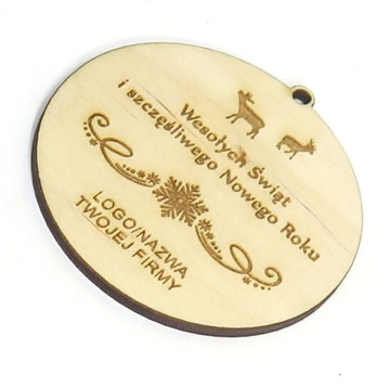 BOMBKA KARTKA ŚWIĄTECZNA ŚWIĘTA FIRMOWA Z LOGO MCA