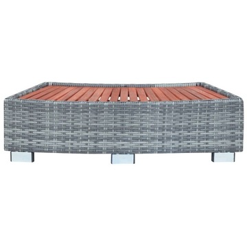 VidaXL Spa Step, Серый, 92 x 45 x 25 см, польский