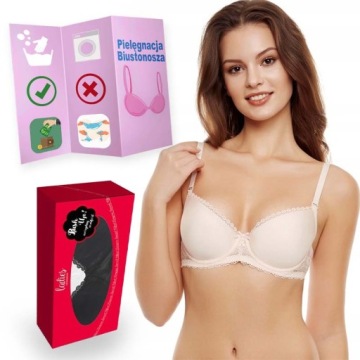 Biustonosz push-up 85C Henderson Kassidy beżowy