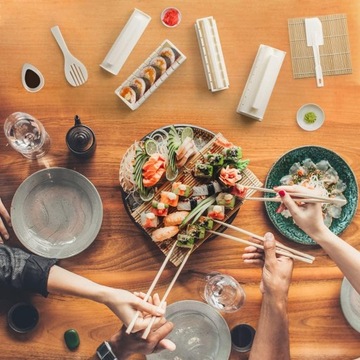 ZESTAW DO ROBIENIA SUSHI MASZYNKA PRODUKTY 10