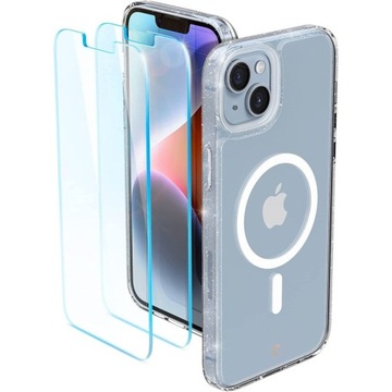 SPIGEN MAGSAFE ETUI BROKAT DO IPHONE 14 + 2x SZKŁO
