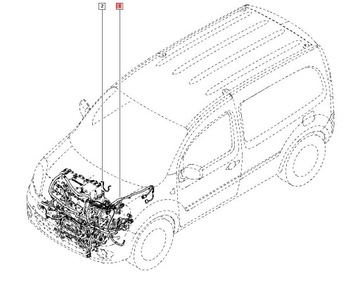 KABEL SVAZEK INSTALACE RENAULT KANGOO II Z.E FLUENCE 240118795R