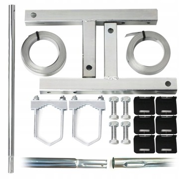 СКЛАДНАЯ СТАЛЬНАЯ АНТЕННАЯ МАЧТА 1,5 М 150 СМ, ОЦИНКОВАННАЯ