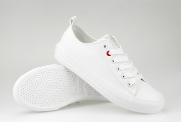 TRAMPKI damskie buty BIG STAR tenisówki białe niskie wygodne JJ274001 38
