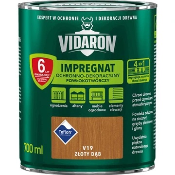 VIDARON Impregnat Ochronny V19 Złoty Dąb 0,7L