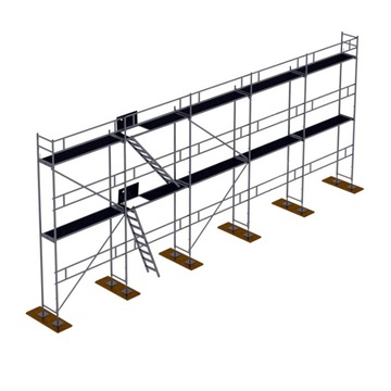 Rusztowanie elewacyjne ALUMINIUM typ Plettac P70 80m2 Zestaw