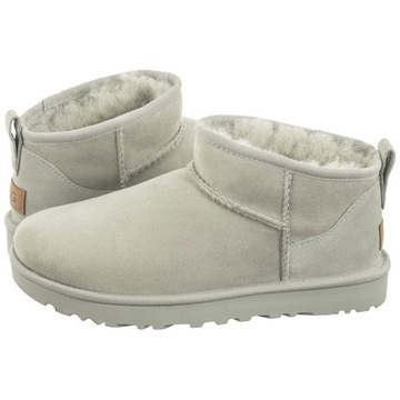 Buty Botki Zimowe Damskie UGG W Classic Ultra Mini 1116109 Szare