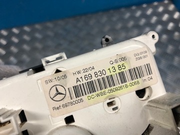 MERCEDES W245 W169 PANEL KLIMATYZACJI A1698301385