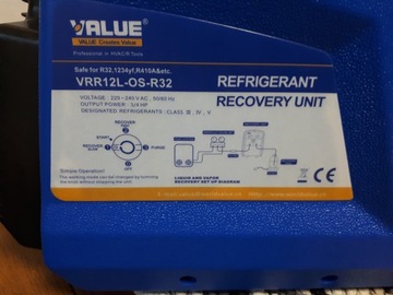 СТАНЦИЯ ВОССТАНОВКИ ХЛАДАГЕНТА БЕСЩЕТОЧНАЯ VALUE VRR12L-R32
