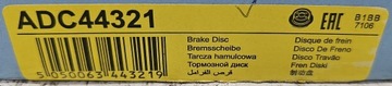 1x НОВЫЙ ПЕРЕДНИЙ ТОРМОЗНОЙ ДИСК MITSUBISHI VOLVO — ADC44321